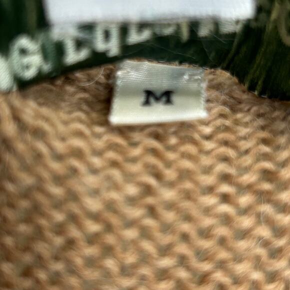 Deirdre McGuire 100% Alpaca Wool Knit Sweater Ireland Floral Women's Size M - Picture 9 of 11